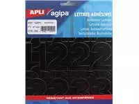Een Agipa etiketten cijfers en letters letterhoogte 47 mm, 286 cijfers koop je bij ShopXPress