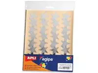 Een Agipa metallic stickers, blister met 128 stuks, goud en zilver, ster 35 mm koop je bij ShopXPress