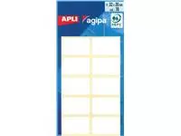 Een Agipa witte etiketten in etui ft 20 x 32 mm (b x h), 70 stuks, 10 per blad koop je bij ShopXPress