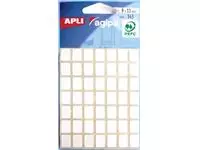 Een Agipa witte etiketten in etui ft 9 x 13 mm (b x h), 343 stuks, 49 per blad koop je bij ShopXPress