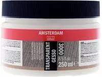 Een Amsterdam transparante gesso, fles van 250 ml koop je bij ShopXPress