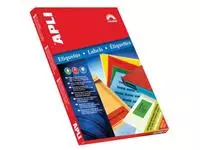 Een Apli Gekleurde etiketten ft 70 x 37 mm (b x h), rood, 2.400 stuks, 24 per blad koop je bij ShopXPress