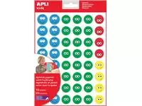 Een Apli Kids beloningsstickers Happy Smile, groot, blister met 12 vellen koop je bij ShopXPress