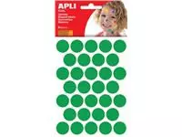 Een Apli Kids stickers, cirkel diameter 20 mm, blister met 180 stuks, groen koop je bij ShopXPress