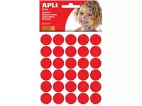 Een Apli Kids stickers, cirkel diameter 20 mm, blister met 180 stuks, rood koop je bij ShopXPress