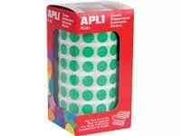 Een Apli Kids stickers op rol, cirkel diameter 10,5 mm, groen koop je bij ShopXPress
