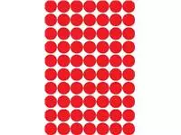 Een Apli ronde etiketten in etui diameter 19 mm, rood, 560 stuks, 70 per blad koop je bij ShopXPress