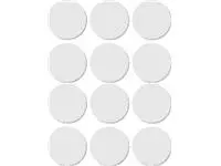 Een Apli ronde etiketten in etui diameter 25 mm, wit, 72 stuks, 12 per blad (2664) koop je bij ShopXPress