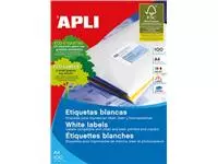 Een Apli witte etiketten ft 105 x 42,4 mm (b x h), 1.400 stuks, 14 per blad (1277) koop je bij ShopXPress