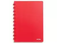 Een Atoma Trendy schrift, ft A4, 144 bladzijden, geruit 5 mm, transparant rood koop je bij ShopXPress