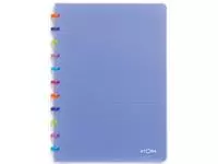 Een Atoma Tutti Frutti schrift, ft A4, 144 bladzijden, gelijnd, transparant blauw koop je bij ShopXPress