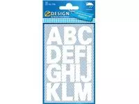 Een Avery Etiketten cijfers en letters A-Z groot, 2 blad, wit, waterbestendige folie koop je bij ShopXPress