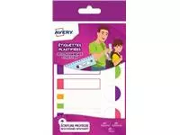 Een Avery Family gelamineerde etiketten, etui met 24 etiketten, geassorteerde formaten en fluo kleuren koop je bij ShopXPress