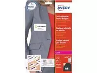 Een Avery L4787-20 zelfklevende badge ft 80 x 50 mm, doos van 200 stuks, wit/blauw koop je bij ShopXPress