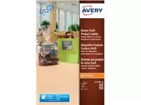 Een Avery L7110-20 productetiketten ft 62 x 42 mm (b x h), 360 etiketten, kraft koop je bij ShopXPress