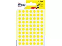 Een Avery PSA08J ronde markeringsetiketten, diameter 8 mm, blister van 490 stuks, geel koop je bij ShopXPress