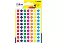 Een Avery PSA08MX ronde markeringsetiketten, diameter 8 mm, blister van 420 stuks, geassorteerde kleuren koop je bij ShopXPress