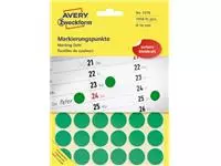 Een Avery Ronde etiketten diameter 18 mm, groen, 1.056 stuks koop je bij ShopXPress