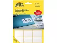 Een Avery Zweckform 3325 mini etiketten ft 38 x 24 mm (b x h), 522 etiketten, wit koop je bij ShopXPress