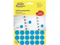 Een Avery Zweckform 3375 ronde etiketten, diameter 18 mm, 1.056 etiketten, blauw koop je bij ShopXPress