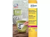 Een Avery afneembare weerbestendige etiketten Ft 45,7 x 21,2 mm (b x h), wit, doos van 960 etiketten koop je bij ShopXPress
