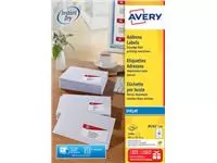 Een Avery witte etiketten QuickDry ft 99,1 x 38,1 mm (b x h), 1.400 stuks, 14 per blad koop je bij ShopXPress