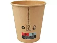 Een Beker uit karton (altijd koffie), 250 ml, diameter 90 mm, pak van 50 stuks koop je bij ShopXPress