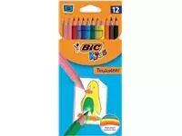 Een Bic Kids kleurpotlood Tropicolors, etui van 12 stuks koop je bij ShopXPress