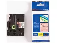 Een Brother TZe tape voor P-Touch 24 mm, zwart op fluo oranje koop je bij ShopXPress