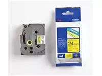 Een Brother TZe tape voor P-Touch 24 mm, zwart op geel koop je bij ShopXPress