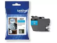 Een Brother inktcartridge, 550 pagina&#39;s, OEM LC-422C, cyaan koop je bij ShopXPress