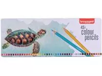 Een Bruynzeel kleurpotlood Schildpad, metalen doos met 45 potloden koop je bij ShopXPress