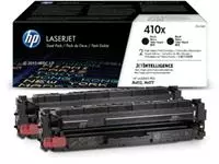 Een HP toner 410X, 6 500 pagina's, OEM CF410XD, zwart, pak van 2 stuks koop je bij ShopXPress