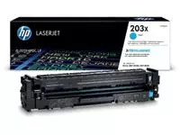 Een HP toner 203X, 2.500 pagina's, OEM CF541X, cyaan koop je bij ShopXPress