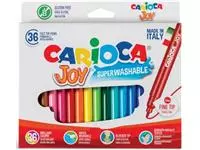 Een Carioca viltstift Superwashable Joy, 36 stiften in een kartonnen etui koop je bij ShopXPress