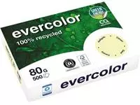 Een Clairefontaine Evercolor, gekleurd gerecycleerd papier, A4, 80 g, 500 vel, geel koop je bij ShopXPress