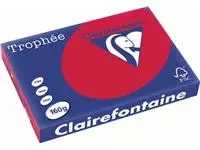 Een Clairefontaine Trophée Intens, gekleurd papier, A3, 160 g, 250 vel, kersenrood koop je bij ShopXPress