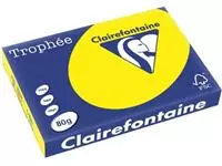 Een Clairefontaine Trophée Intens, gekleurd papier, A3, 80 g, 500 vel, zonnegeel koop je bij ShopXPress