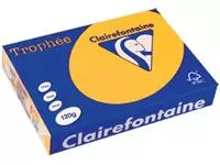 Een Clairefontaine Trophée Intens, gekleurd papier, A4, 120 g, 250 vel, zonnebloemgeel koop je bij ShopXPress