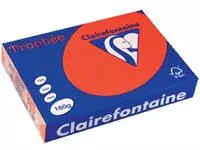 Een Clairefontaine Trophée Intens, gekleurd papier, A4, 160 g, 250 vel, koraalrood koop je bij ShopXPress