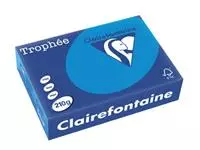 Een Clairefontaine Trophée Intens, gekleurd papier, A4, 210 g, 250 vel, turkoois koop je bij ShopXPress