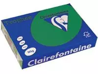 Een Clairefontaine Trophée Intens, gekleurd papier, A4, 80 g, 500 vel, dennegroen koop je bij ShopXPress