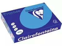 Een Clairefontaine Trophée Intens, gekleurd papier, A4, 80 g, 500 vel, koningsblauw koop je bij ShopXPress