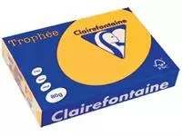 Een Clairefontaine Trophée Intens, gekleurd papier, A4, 80 g, 500 vel, zonnebloemgeel koop je bij ShopXPress