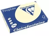 Een Clairefontaine Trophée Pastel, gekleurd papier, A3, 160 g, 250 vel, crème koop je bij ShopXPress