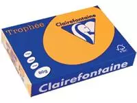 Een Clairefontaine Trophée Pastel, gekleurd papier, A4, 80 g, 500 vel, goudgeel koop je bij ShopXPress