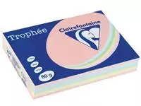 Een Clairefontaine Trophée gekleurd papier, A4, 80 g, 5 x 100 vel, geassorteerde kleuren koop je bij ShopXPress