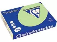Een Clairefontaine Trophée gekleurd papier, A4, 80 g, 500 vel, groen koop je bij ShopXPress