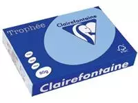 Een Clairefontaine Trophée gekleurd papier, A4, 80 g, 500 vel, helblauw koop je bij ShopXPress