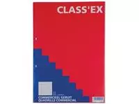 Een Class&#39;ex cursusblok, commercieel geruit, blok van 100 vel koop je bij ShopXPress
